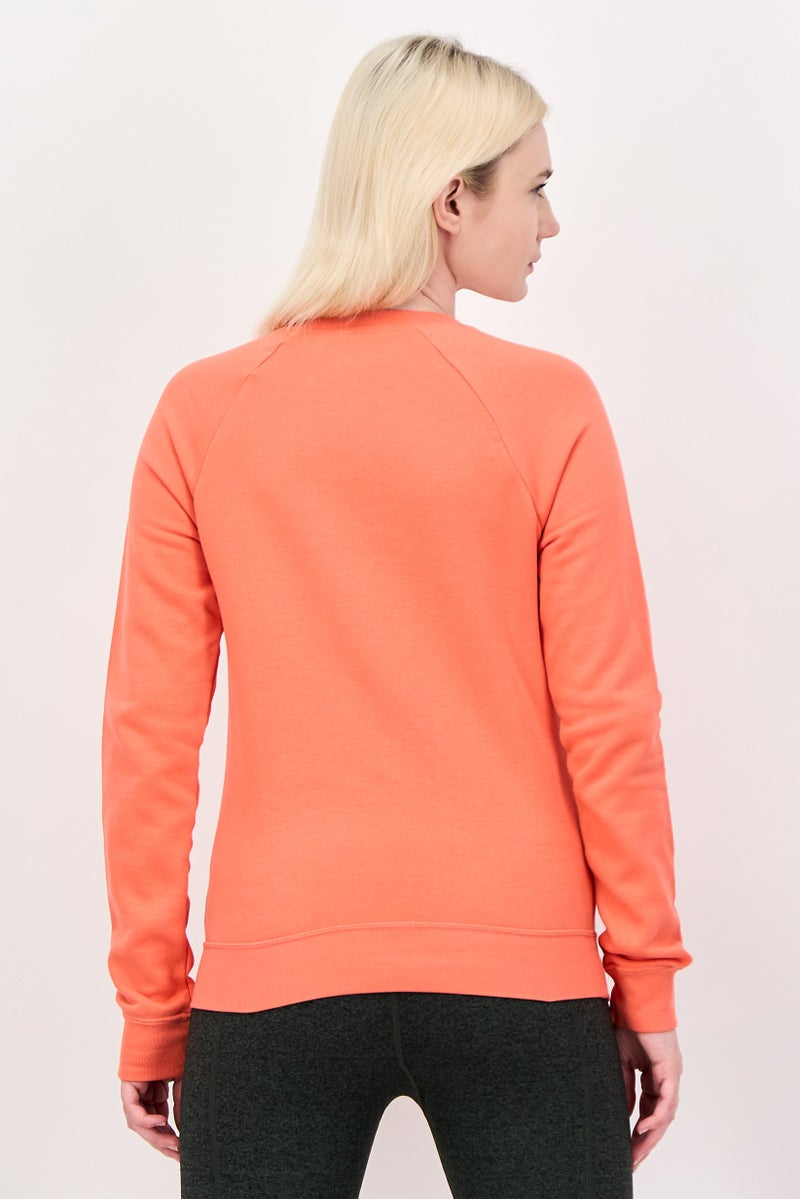 Nike Women Sportswear Fit Long Sleeve Outdoor Sweatshirt, Coral - Image 2